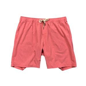 Fair Harbor Swim Shorts Men XXL Deep Rose One Performance Hybrid Drawcord Waist